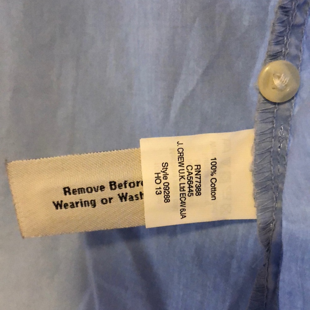 Madewell Light Blue Button Down Collared Shirt - image 6